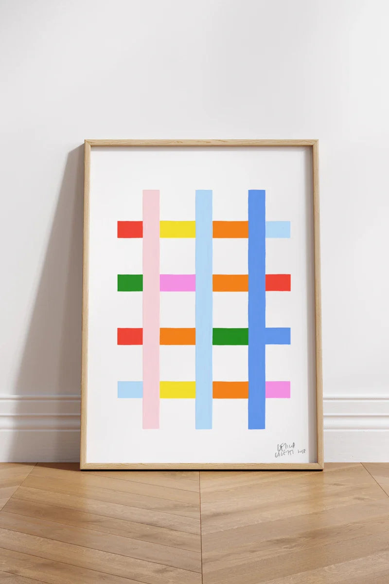 ‘Estudios Geométricos 04' fine art poster by Leticia Gagetti