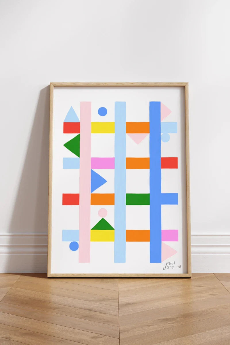 ‘Estudios Geométricos 05' abstract art print by Leticia Gagetti