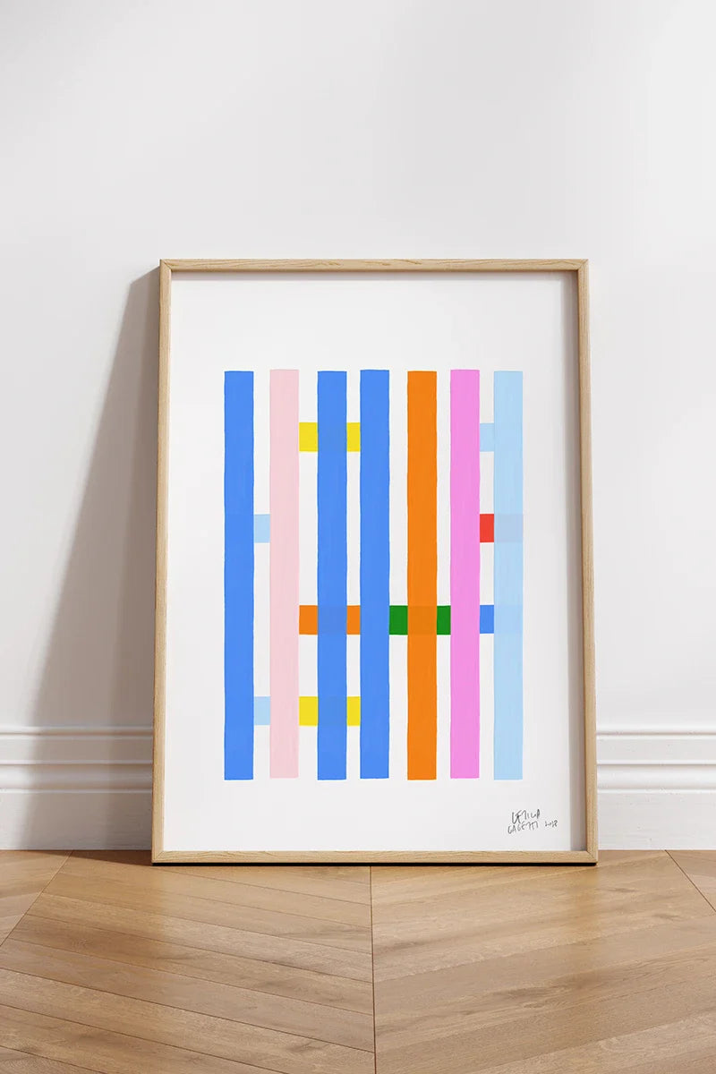 ‘Estudios Geométricos 06' modern abstract print by Leticia Gagetti