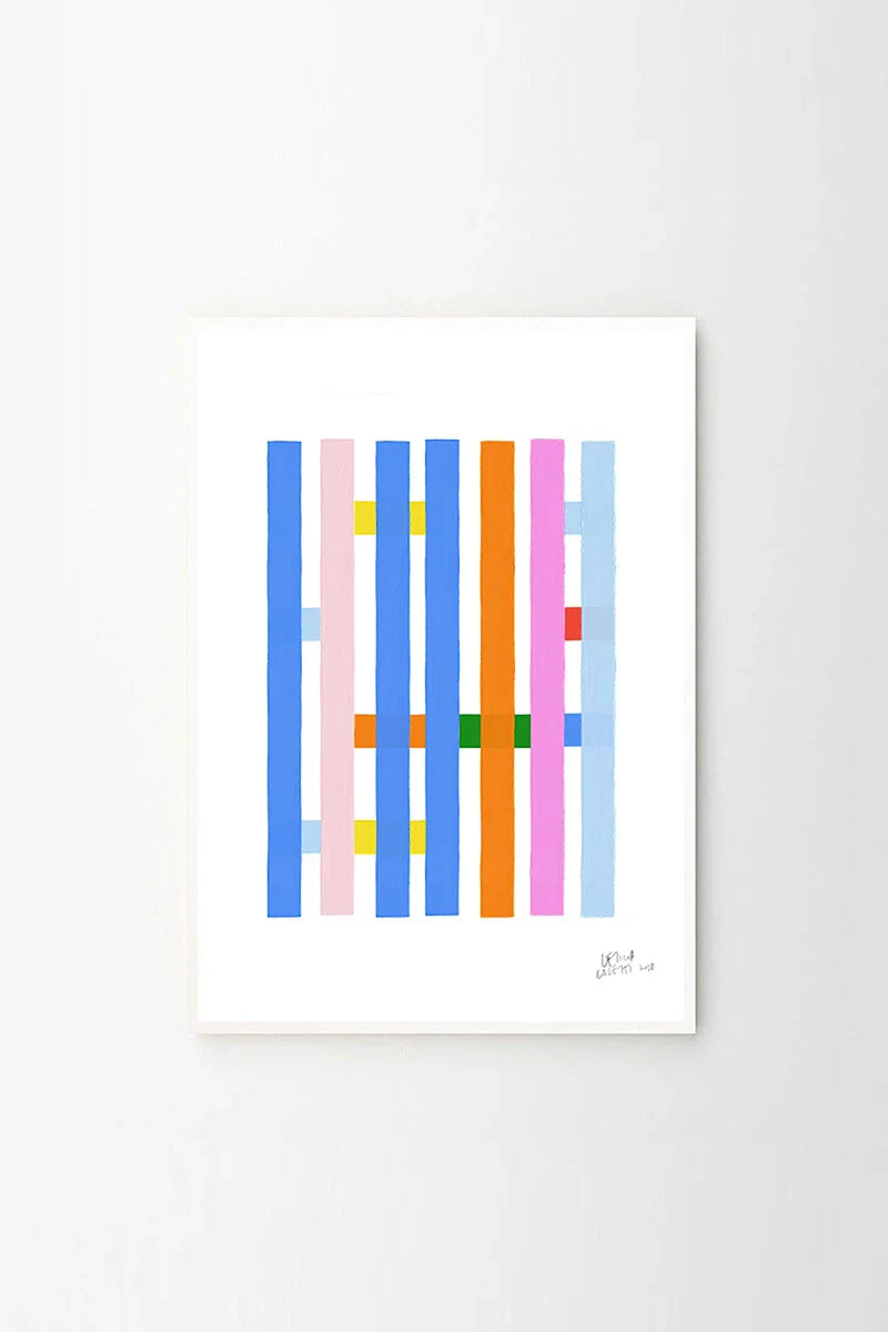‘Estudios Geométricos 06' abstract art print by Leticia Gagetti