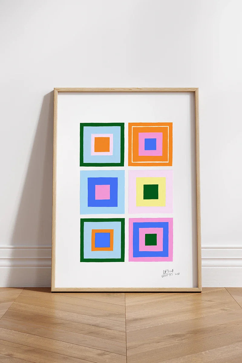 ‘Estudios Geométricos 07' fine art poster by Leticia Gagetti