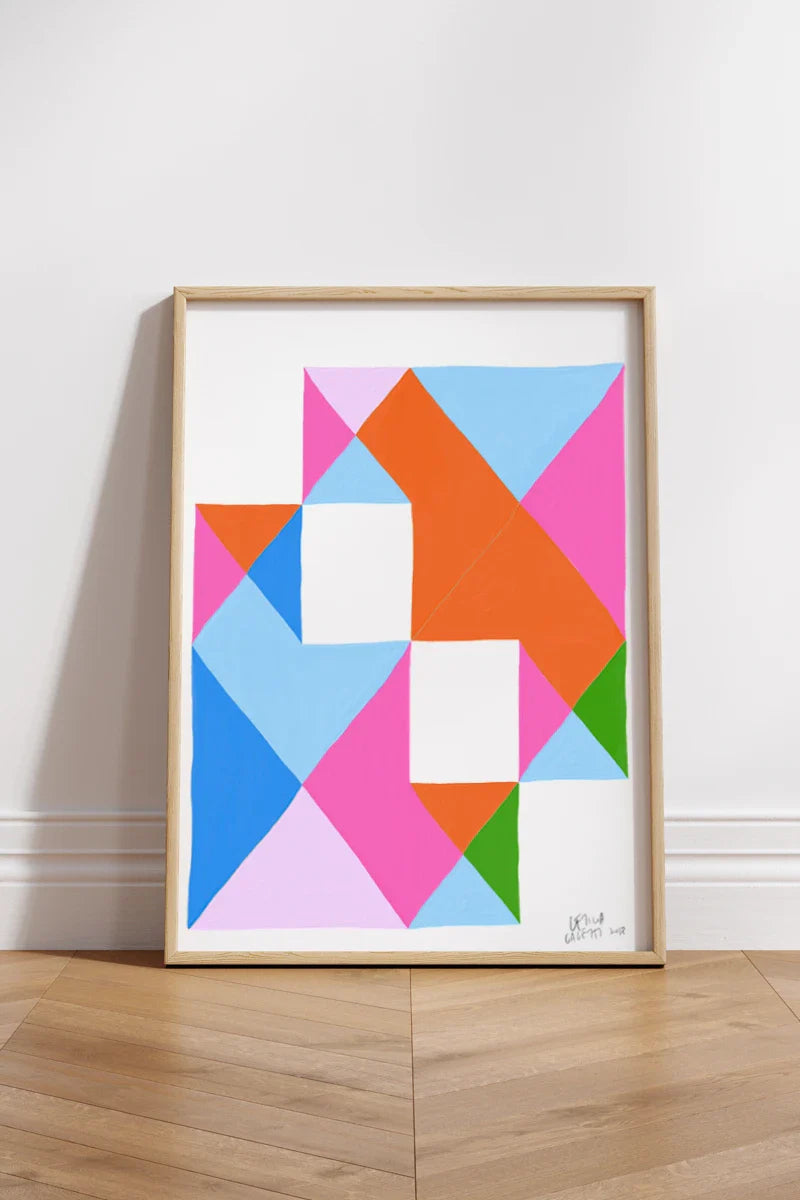 ‘Estudios Geométricos 01' wall art poster by Leticia Gagetti