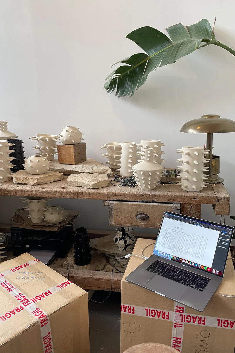 Inside view of OWO Ceramics, a Buenos Aires based ceramic studio